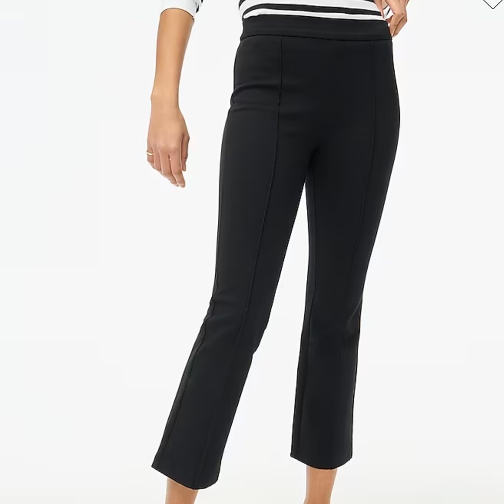 J crew Petite crop flare ponte pant